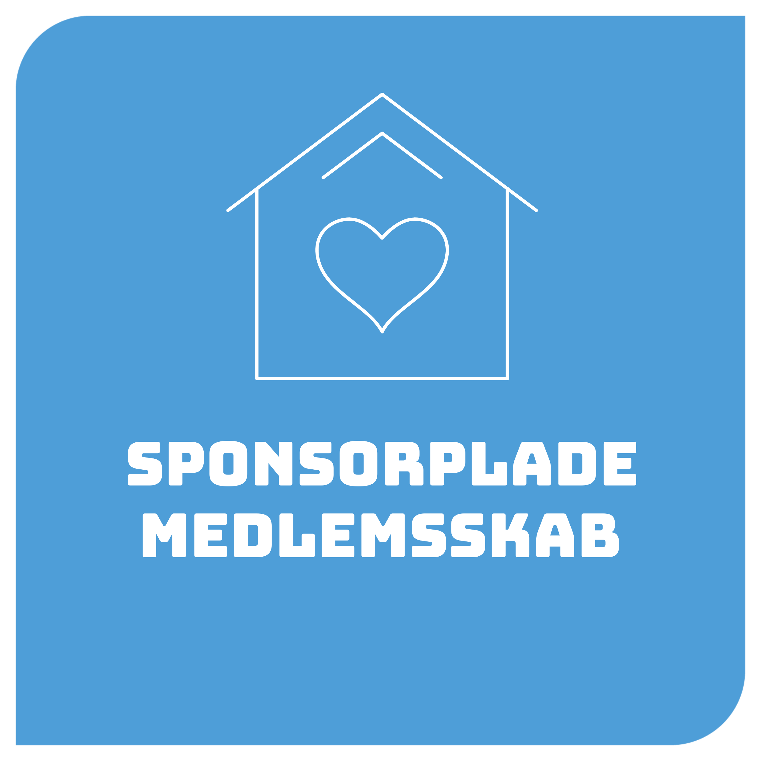 Sponsorplade medlemsskab, 1 år