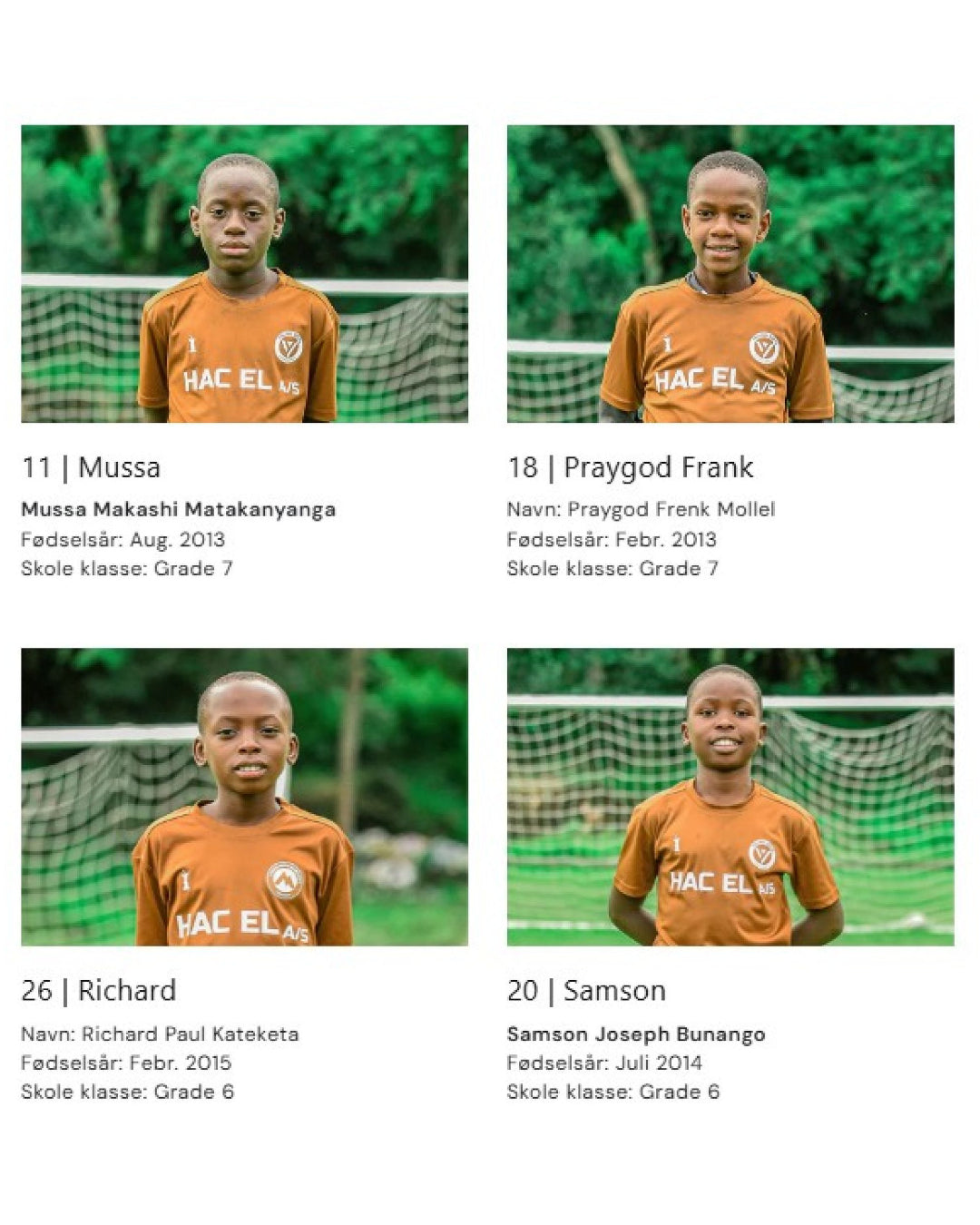 Become a sponsor for one of our boys