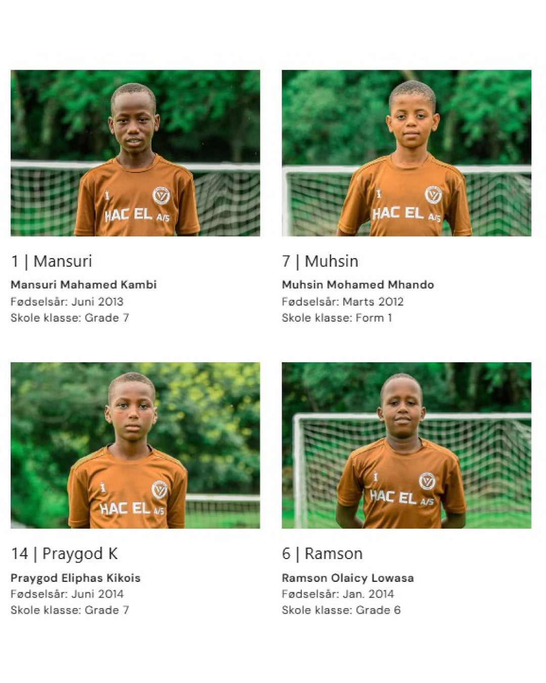 Become a sponsor for one of our boys