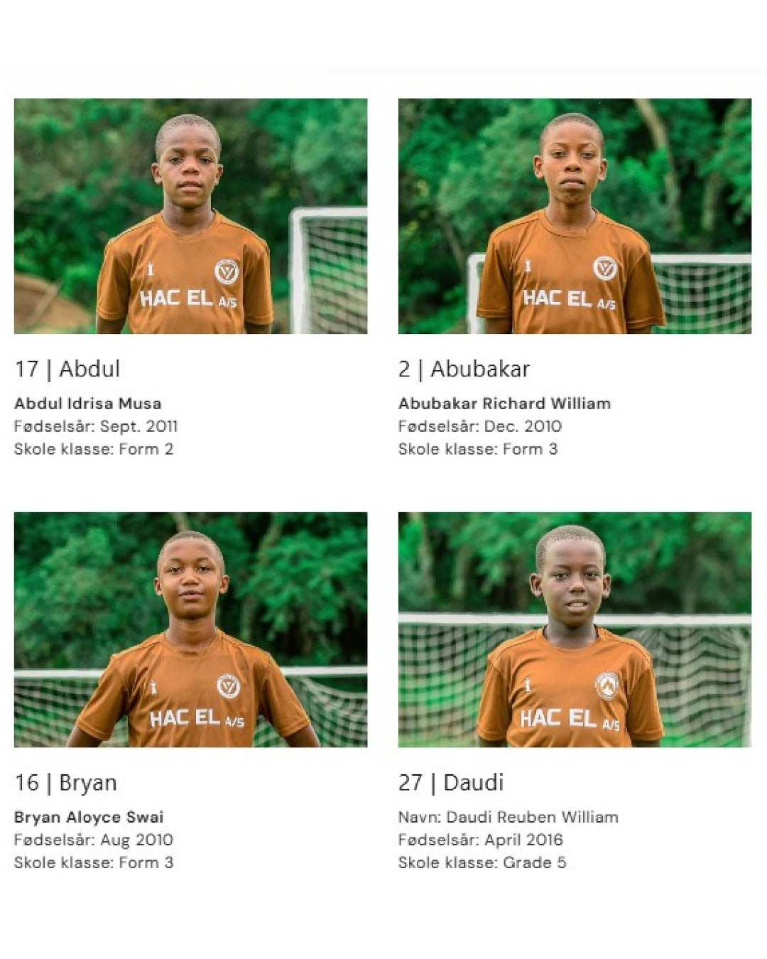 Become a sponsor for one of our boys