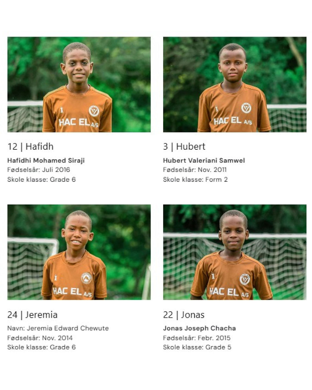 Become a sponsor for one of our boys
